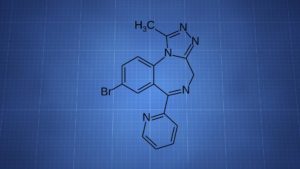 Pyrazolam Structure