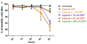 DMT's effect on moDC survival during hypoxia
