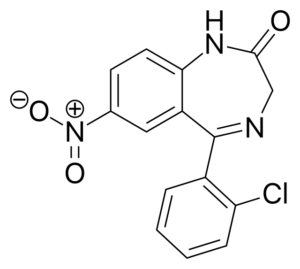 Clonazepam Structure